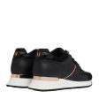 Miss Mallet Almorah Black Rose Gold Trainers Online