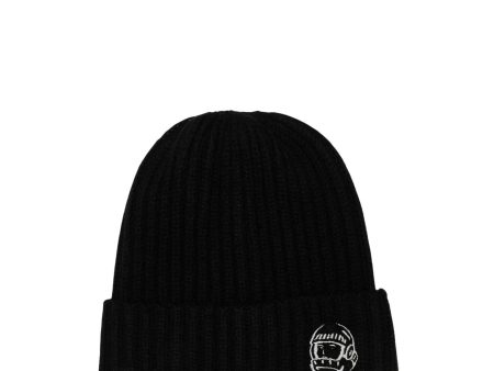 Billionaire Boys Club Embroidered Astro Black Beanie Online now