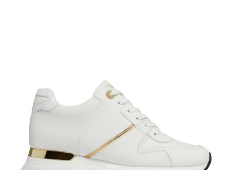 Miss Mallet Almorah White Gold Trainers Supply