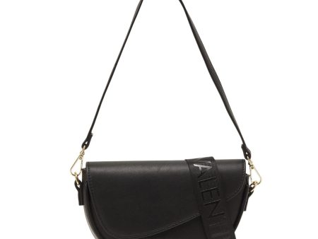 Valentino Bags Piper Black Flap Crossbody Bag For Cheap