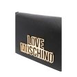 Love Moschino Gold-Tone Logo Black Shoulder Bag Cheap