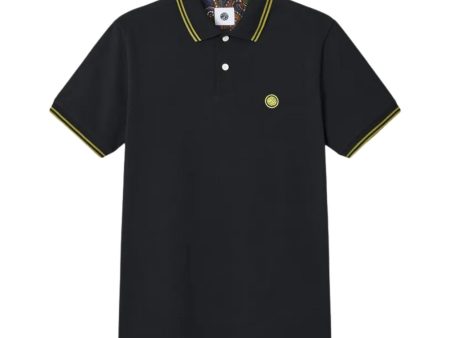 Pretty Green 15th Anniversary Barton Black Polo Shirt on Sale