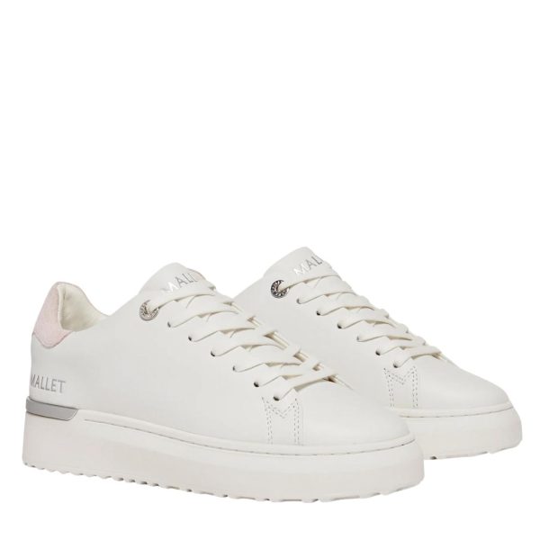 Miss Mallet White & Pink Tab GRFTR Lite Trainers Fashion