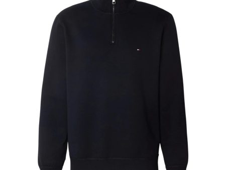 Tommy Hilfiger Desert Sky Essential Fleece Half-Zip Sweatshirt For Sale