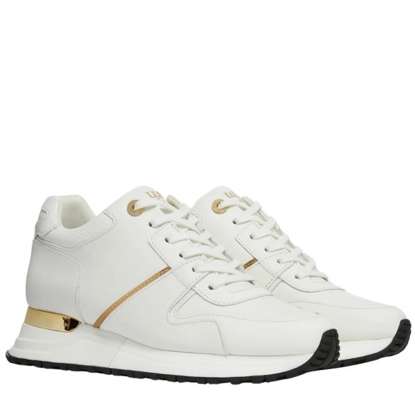 Miss Mallet Almorah White Gold Trainers Supply