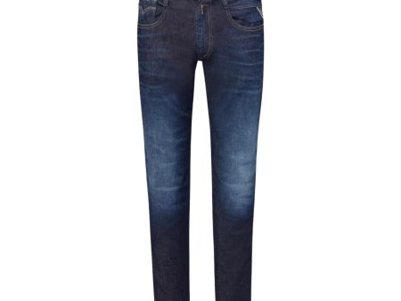 Replay Anbass Dark Blue Slim Fit Denim Jeans Cheap