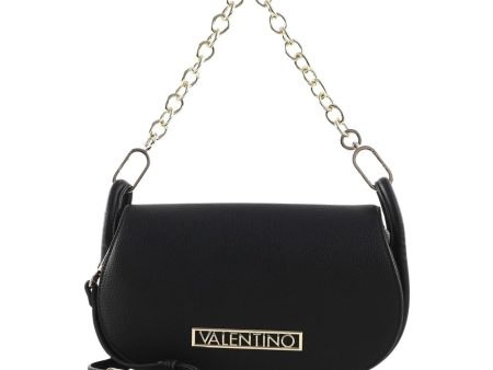 Valentino Bags Medium Vinile Flap Nero Black Chain Shoulder Bag Online Sale