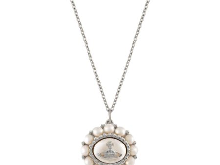 Vivienne Westwood Amaya Platinum Creamrose Pearl Pendent Sale