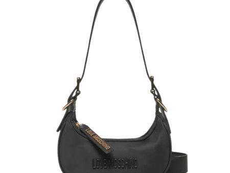 Love Moschino Logo Lettering Black Shoulder Bag Online Hot Sale