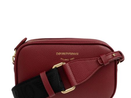 Emporio Armani Printed Logo Red Camera Bag Fashion