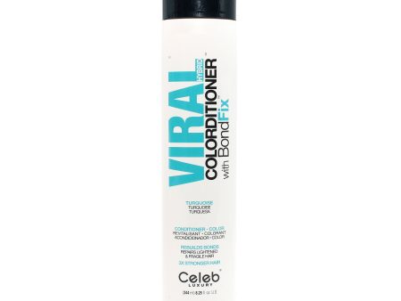 CELEB LUXURY Viral Hybrid Colorditioner Bond Fix Turquoise Conditioner 8.25 oz Hot on Sale