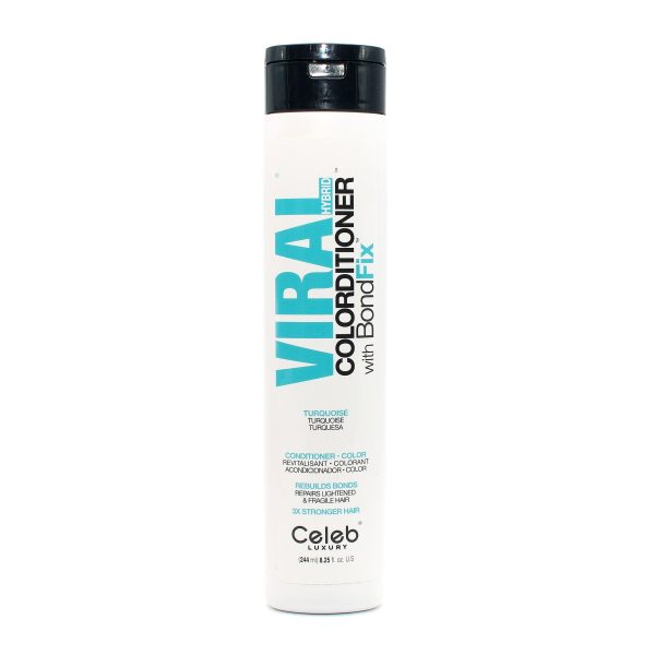 CELEB LUXURY Viral Hybrid Colorditioner Bond Fix Turquoise Conditioner 8.25 oz Hot on Sale