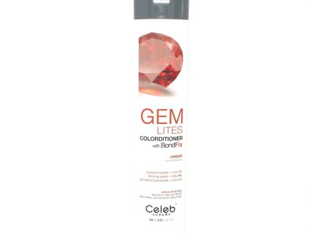 Celeb Luxury Gem Lites Conditioner+Color Amber Copper Brown 8.25 oz Sale