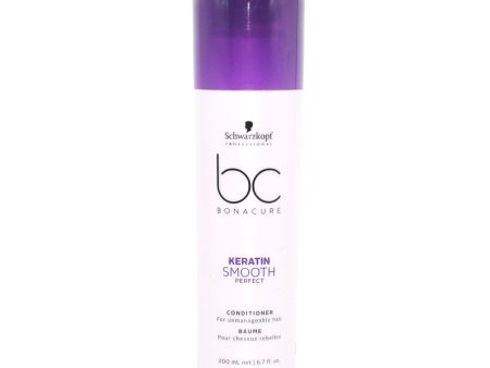 Schwarzkopf Bc Bonacure Keratin Smooth Perfect Conditioner 6.7 oz For Discount