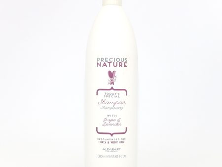 Alfaparf Precious Nature Todays Special Oil with Grape&Lavender Shampoo 33.81 oz Hot on Sale