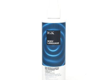 Igk Body Language Rice Water Plumping and Thickening Mist 7 oz Online Hot Sale