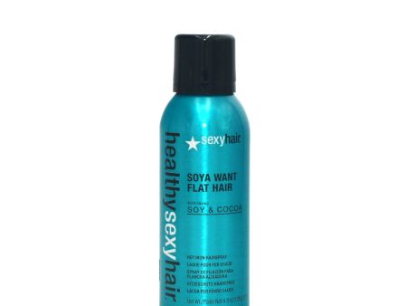 SEXY HAIR Healthy Sexy Hair Soya Want Flat Hair Hot Iron Spray 4.5 oz Online now