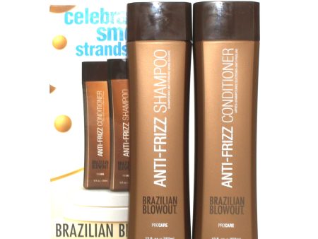 Brazilian Blowout Anti Frizz Shampoo and Conditioner Duo 12 oz For Sale